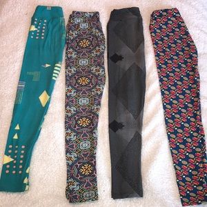 EUC LuLaRoe Tween Leggings Bundle (kids 8-14/00-0)